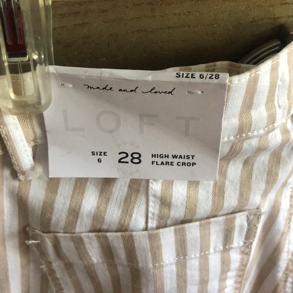 New Loft high waist flare crop, size 6/28 - Picture 7 of 10